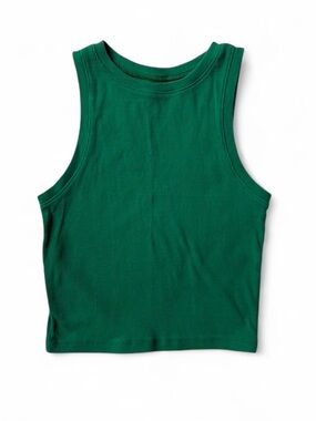 Hollister High Neck Tank Top in Green